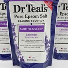 3 Pack Dr Teal s Pure Epsom Salt Soaking Solution Lavender Sleep Bath Foot