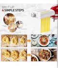 Pasta Maker Attachment For Kitchenaid Mixers  Noodle Maker 3 In 1 Set Of Pasta
