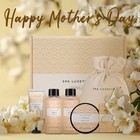 Spa Luxetique Spa Gifts For Women  6 Pcs Vanilla Spa Kit With Bubble Bath  Se   