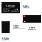 Mighty Max 12v 7ah F2 Replacement Battery For Apc Back-ups 600 Bn600
