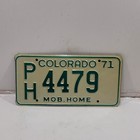 1971 Colorado Mobile Home Expired License Plate Ph-4479 Man Cave Bar