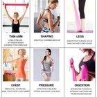 Yoga Stretch Resistance Bands Exercise Pilates Yoga Aerobic Gym Home Workout Lot