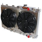 Spawon Fit 1994-2001 Acura Integra L4 1 8l At Mt Aluminum Radiator   Fan Shroud