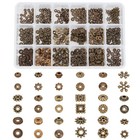 540pcs Antique Bronze Tibetan Spacer Beads - 18 Styles For Jewelry Making Diy Cr