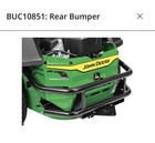 John Deere Zero-turn Mower Attachment Bar rear Bumper Ztrak Buc10851