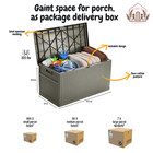 Ehhly 121 Gallon Deck Box Outdoor Storage Box Waterproof  Olive