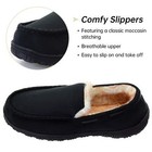Mens Moccasin Slippers Indoor Outdoor Slip On Warm House Shoes Breathable Moc   