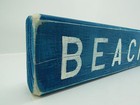 12 Inch Wood Hand Painted Beach Sign Nautical Seafood   s593 