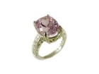 19thc Antique 7  ct Pink Afghani Kunzite ring  Ancient Lucky Amulet Purity Symbol