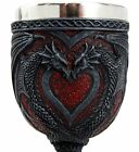 Ebros Celtic Dual Dragon Romantic Heart Vial Of Blood Wine Goblet 7 h Chalice