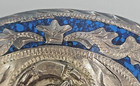 Silver Belt Buckle Western  Horse W  Horseshoe  See Pics And Description  Used