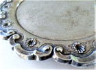 Antique Sterling Silver Classic Hand Repoussee Round Salver Tray Lot 11-1 8 