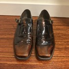 Vtg Johnston   Murphy Aristocraft Monk Strap Shoes 31857 Brown Burnished Leather