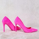 Fabio Neon Pink Patent 4  High Heel Shoes Pointy Toe Pump Us Ladies 7-13