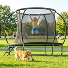 8ft Round Recreational Trampolines With Enclosure Net And Ladder Astm Approval