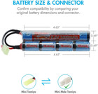 Tenergy 9 6v Nimh Airsoft 1600mah   2000mah Battery Pack With Charger Option Lot