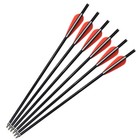Fiberglass Arrow Crossbow Bolt Hunting Arrows Flat Nock 12-18inch With Broadhead