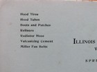 Vtg Ink Blotter Illinois Tire   Battery Co Jacksonville Il Hood Car Tires Tubes