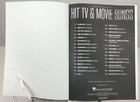 Hal Leonard Hit Tv And Movie Songs Piano Vocal Guitar Songbook Sheet Music