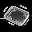 Transparent Standard Sd Sdhc Memory Card Case Holder Box Storage Boxes  pack Of