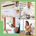 White Adhesive Pen Holder For Desk - 10 Pcs - 10 Pack