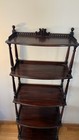 Victorian Mahogany Antique 4-tier Imperial Shelf  19th Century Display Bookcase