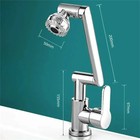 1080   Swivel Bathroom Sink Faucet Single Handle 1 Hole Basin Vanity Mixer Tap