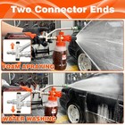 Ridge Washer Pressure Washer Gun Foam Cannon With Dual Connector Accessory     