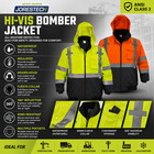 Hi Vis Safety Bomber Jacket Ansi Class 3 Reflective Insulated Work Jorestech