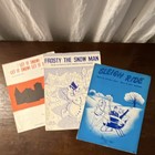 Lot 6 Vintage Christmas Sheet Music Frosty Sleigh Ride White Christmas Etc