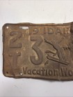 Idaho Id 1947 Skier Passenger Car License Plate 2t 3 207