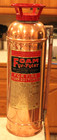 Antique Vintage Fyr-fyter Foam Copper Brass Fire Extinguisher-polished Restored