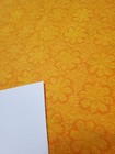 Awesome Rare Vintage Mid Century Retro 70s 60s Yellow Orange Floral Terry Fabric