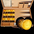 Vintage Catalin Bakelite Backgammon Galaxy Brown Butterscotch Marbled Checkers