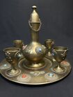 Vintage Brass Turkish Coffee Set Pakistan