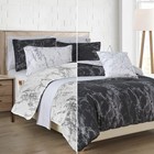 Elegant Comfort Reversible 10-piece Comforter Set  Marble Print  Decorative Pill