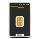 2 Gram Argor Heraeus Gold Bar  new W  Assay 