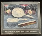 Ornate Silver Plated 3 Piece Dresser Vanity Set Hand Mirror Brush Comb Nos Vtg
