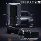 8pcs Tire Valve Stem Caps  With Rubber O-ring  Corrosion Resistant Leak-proof 