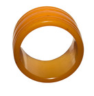 Vintage Bakelite 1930s Butterscotch Carved Napkin Ring