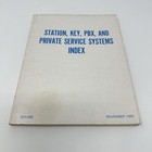 Vintage Bell System Station Key Pbx Private Service System Index November 1983