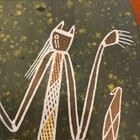 Aboriginal Art Ooak Australian Painting Rare Vintage Mimi Andy Wood Kunwinjku