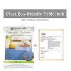 Clear Vinyl Tablecloth Rectangle 100  Waterproof Oil Proof Wipeable Table Cover