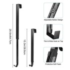 25 5-15 3in Adjustable Wreath Hanger Over Door Extendable Metal Hook Heavy Duty