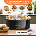 50-ounce Electric Lunch Box - Portable Food Warmer For Adults  Heated Meal Conta