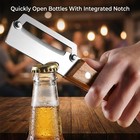 2 Pack 2 In 1 Multi Functional Vegetable Peeler With Bottle Opener And Wooden Ha