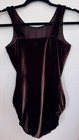 Gk Elite Brown Velvet Gymnastics Leotard Adult Medium Am