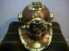 Brass Diving Divers Helmet Antique U s Navy Mark V Vintage Maritime Collectible