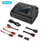 Dual Rc Lipo Battery Charger Discharger Ac200w Dc400w 12-amp 1s-6s Touch Screen