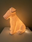    white Rabbit England    Brand White Terrier Dog Lamp Nightlight Rare Hard To Find